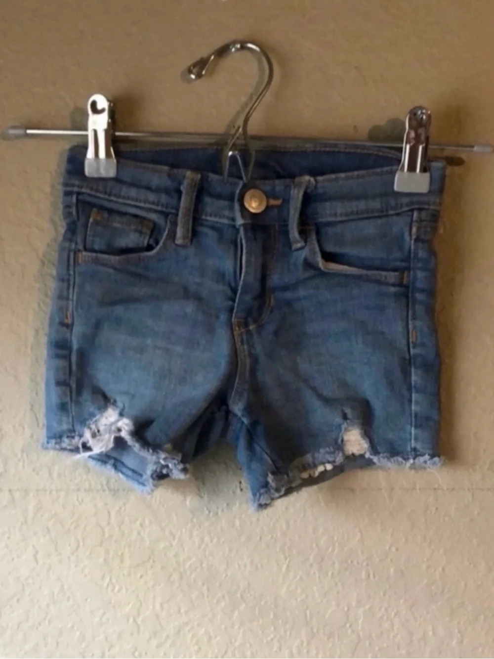 Old Navy Shorts Girls Denim Blue Jean Cutoff Casual Shorts Kids Size Toddler 4T